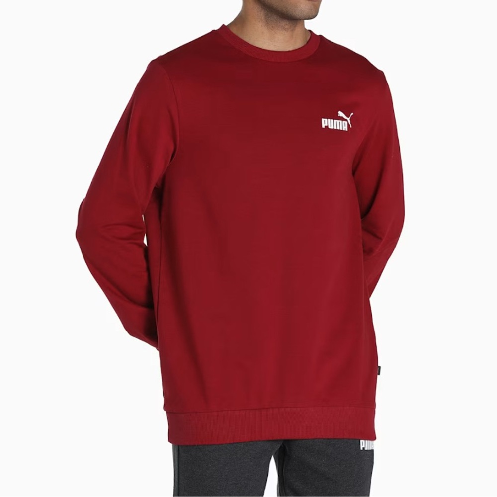 PUMA Men's Burgundy Crewneck Sweater